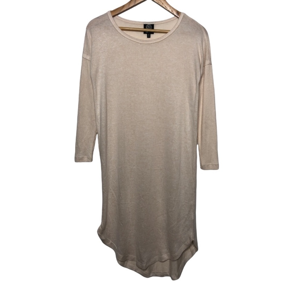 Bobeau Quarter Sleeves Ivory Cream Tunic Size XS NEW